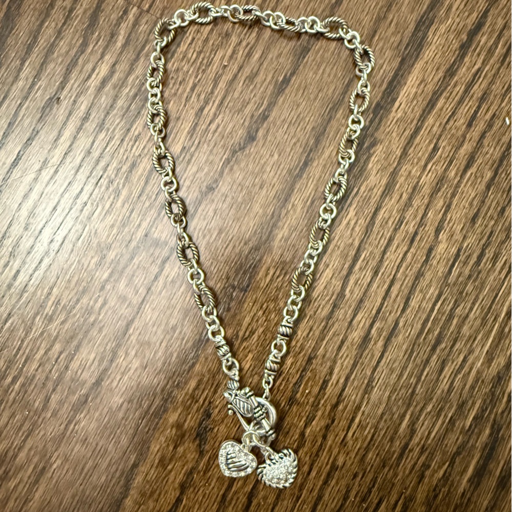 Y2K Heart Silver Chain Necklace